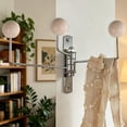 thumbnail image 5 of Lenkho Decorative Swivel Metal Wall Hook, Foldable Coat Rack Hook, Multi‑Purpose Wall‑Mount Hanger for Clothes, Hats, Bags, Ideal for Bathroom, Kitchen & Bedroom Storage, 5 of 6