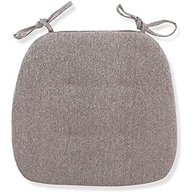 Juego de 2 cojines de silla con cintas, cojines de asiento cómodos, tamaño 43x41x35cm, cojines de asiento rellenos, cojines de asiento para uso interior y exterior JFHHH pequeña