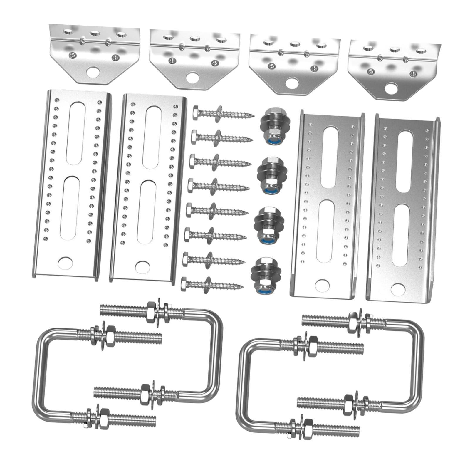 JISADER 4x 8" Top Bunk Bracket Kit Repair Parts Easily Install Square U