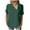 Green, variant on Elainilye Fashion Womens Tops Trendy Summer Loose Casual Solid Button Short Sleeve V-Neck Top Shirt Basic Tops,Black