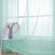 thumbnail image 4 of Cortinas KOUFALL de color verde menta con ojales transparentes, 213 x 132 cm, 2 paneles, 4 of 7