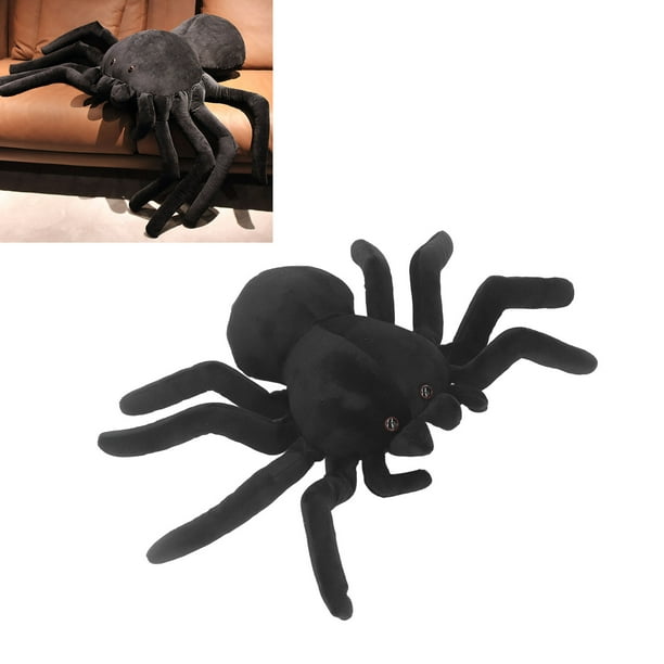 Muñeca De Araña, Almohada Decorativa Inofensiva, Muñeca De Animales De Halloween De Peluche Multifuncional Negra Para El Hogar Para Niños