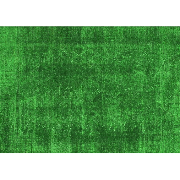 Ahgly Company Indoor Rectangle Abstract Green Modern Area Rugs, 4' x 6'