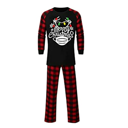 

Christmas Family Pajamas Autumn Winter Parent-child Clothing For Man And Women Child L Dad