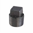 thumbnail image 2 of Everflow Fournitures BMPL6000 Bouchon en Fer Malléable Noir avec Tête Carrée, 6 Pouces, 2 of 4