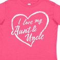 thumbnail image 4 of Inktastic I Love My Aunt and Uncle in White Chalk Heart Boys or Girls Toddler T-Shirt, 4 of 5