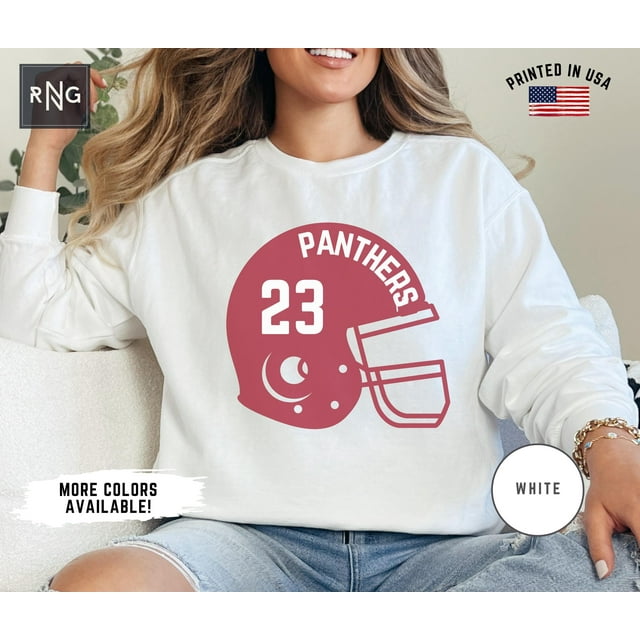 Custom Football Team Crewneck, Football Gameday Sweatshirt, Custom Football Helmet Shirt, - As Picture - M