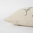 thumbnail image 3 of Rizzy Home Sentiment, Cotton, Square Poly Filled Decorative Throw Pillow, 20"X20", Natural, 3 of 5