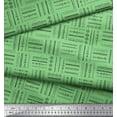thumbnail image 2 of Soimoi Green polyester Crepe Fabric Geometric & Arrow African Print Fabric by Yard 42 Inch Wide, 2 of 3