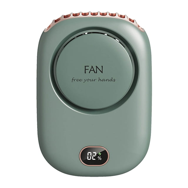 Fiudx Ventilador Portátil, Ventilador de Cuello Recargable Por Usb, Ventilador de Viaje Silencioso, Diseño de Batería de Larga Duración, Uso Deportivo Al Aire Libre, Esencial para Refrescarse En Vera