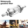 thumbnail image 2 of Muyoka Filtro de combustible en línea para motocicleta de 8 mm, filtro de combustible de vidrio extraíble, filtro de gas de gasolina en línea de aleación de aluminio universal, para motocicleta, sucie Muyoka Hogar, 2 of 7