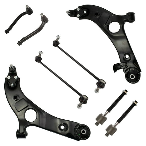 8 Piece Steering & Suspension Kit Control Arms Ball Joints Tie Rods End Links PSA69514 Fits select: 2013-2018 HYUNDAI SANTA FE