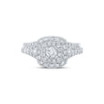 thumbnail image 2 of FB Jewels 14kt Two-tone Gold Womens Round Diamond Bridal Wedding Engagement Ring Band Set 1.00 Cttw, 2 of 3