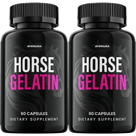 Horse Gelatin Advanced Keto Capsules – HorseGelatin Pills Advanced Blend Formula, Extra Strength, 2 Pack, 120 Capsules