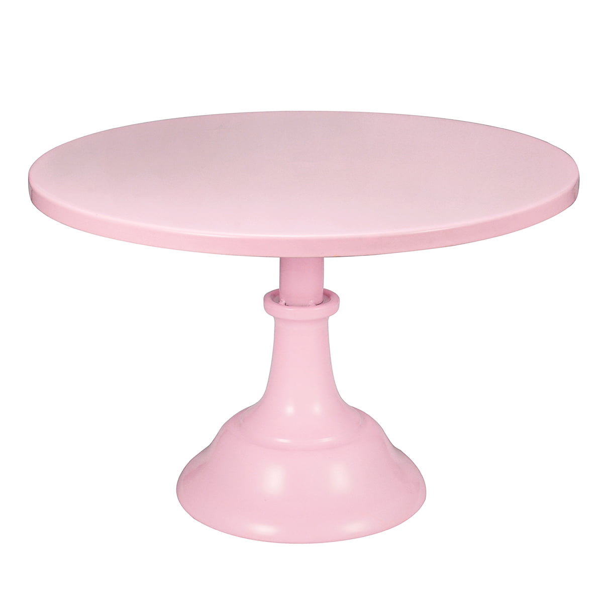 8Inch Mental Round Cake Stand Pedestal White Pink Dessert Holder Wedding 