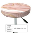thumbnail image 4 of Kll Rose Gold Glitter Splatter Round Bar Chair Cushion Cover 12 Inch,Bar Stool Protector With Elastic, Soft Washable, 4 of 7