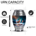 thumbnail image 3 of Yatskia Sparrow at Winter Decorative Large Funeral Urns for Human Ashes Adult Brother and Sister, Little Keepsake Urn for Ashes Adult Women, (Monar 10 Inch and 3 Inch), 3 of 8