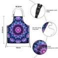 thumbnail image 3 of Purple Blue Tie Dye Pattern Kids Aprons for Girls and Boys,Adjustable Neck Strap Toddler Aprons for Kids Cooking Baking, 3 of 6