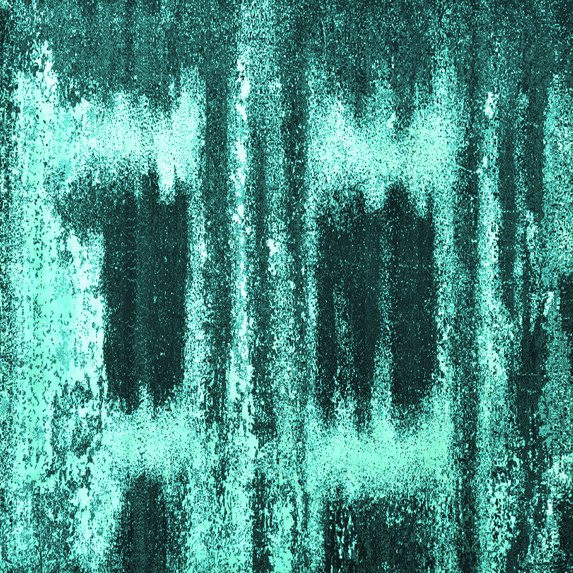 Ahgly Company Machine Washable Indoor Square Persian Turquoise Blue Bohemian Area Rugs, 4' Square