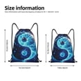 thumbnail image 2 of Lukts Blue Yin And Yang Pattern Drawstring Backpack Bag Sport Gym Sackpack,String Backpack Sport Bag Sack,Cinch Tote Gym Backpack-Small, 2 of 6