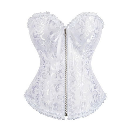 UPPADA Corset Tops for Women Plus Size On Sale Womens Corset Tops Steampunk Corset Lace Up Top Overbust Corset Floral Corset Top Corset Bustier Top Cute Underbust Corset Top