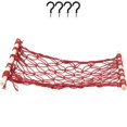 thumbnail image 5 of Red Cotton Rope Fruit Hammock with Wood Stand for Balloon Decorative Kitchen Storage under Cabinet 1 Set, 5 of 5