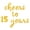 Gold, variant on Cursive Script Letter Balloons - CHEERS TO 15 YEARS 16" Inch Alphabet Letters Foil Mylar Balloon 15th Birthday or Anniversary Party Banner (Silver)