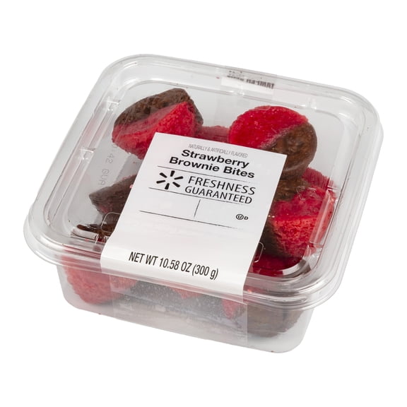 Freshness Guaranteed Strawberry Brownie Duo Bites, 10.58 oz (Bakery Fresh, Sweet Dessert)