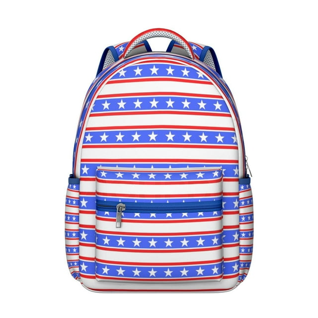 Abstract Students Backpack Geometric Rainbow Gradient Watercolor Design Boho Starry Night Ocean Beach Scenery School Bag for Students