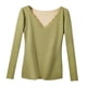 thumbnail image 5 of Camiseta térmica fina para mujer, lencería de , camiseta holgada cálida, manga larga, poliéster L Zulema Capa base térmica, 5 of 8
