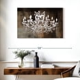 thumbnail image 3 of Elephant Stock Old Crystal Chandelier Wall Art - Horizontal Canvas Wall Art - Living Room Wall Decor - Decor Elements Canvas - Brown And Gray Decor - 36" x 24", 3 of 8