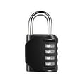 thumbnail image 1 of 1 Pack 4 Digit Combination Lock, Locker Lock, Padlock Outdoor Indoor, Waterproof Design, for School, 1 of 6