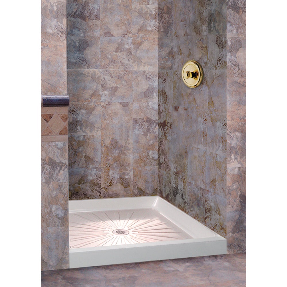 MusteeMustee Durabase 32 In. W x 32 In. D Center Drain Shower Floor