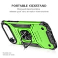thumbnail image 5 of Hotpom for iPhone Air Case Dual Layer Rugged Shockproof Protection with 360° Rotating Stand and Car Mount Capability, Mobile Security Travel Accessory, Green, 5 of 7