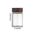 thumbnail image 4 of Sentmoon Spice Containers Spices Jars Kitchen Storage Sealed Borosilicate Heatproof Glass Jar with Maple Wood Coffee Grain Tea Container, 4 of 8