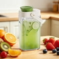thumbnail image 2 of YYV Sealed Cold Brew Bottle Fruit Tea Maker Portable Cold Brew Coffee And Tea Maker Iced Tea Infuser Carafe With Leakproof Lid Travel Friendly Durable Glass Pitcher, 2 of 6
