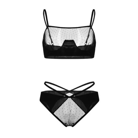 Pzocapte Honeymolingerie for Women Lingerie Sexy Lencerias Seductoras Lace Black Underwear Set Underpant Lingerie Size Sexy Plus Sleepwear Bra Home Clothes Lace Lace Lingerie Lad