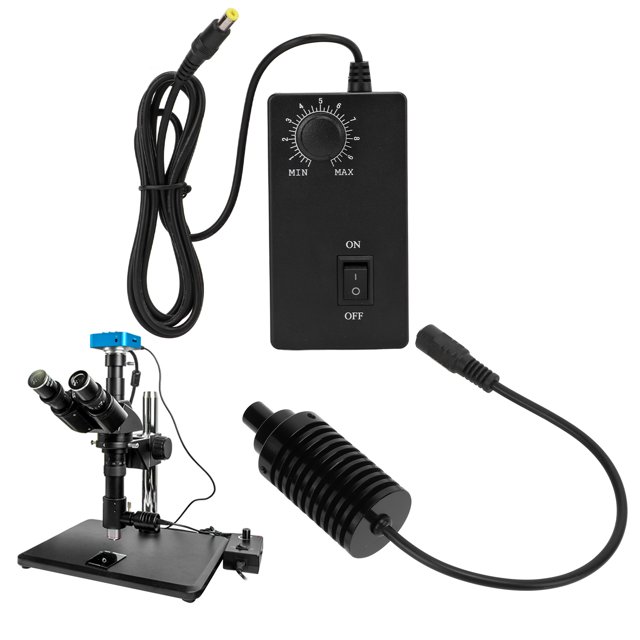 Microscope Coaxial Spot Light, Microscope Coaxial Light Stable Performance Highly Durable Wear For Home For For School Φ10mm EU Plug,Φ11mm EU Plug,Φ13mm EU Plug,Φ10mm US