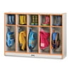Jonti-Craft Toddler Coat Locker - 5 Sections - Black-Color:Orange