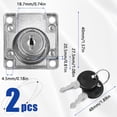 thumbnail image 4 of Matsuzay Cerradura para buzón de correos de archivador, fácil de instalar y versátil para almacenamiento seguro, cerradura para armario Conjuntos de muebles de dormitorio, 4 of 6
