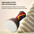 thumbnail image 3 of Tignapoo 8-Inch African Hand Drum with Goat Skin Surface, Lightweight PVC Body, Magic Castle Design, Perfect for Percussion Enthusiasts, 3 of 6