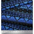 thumbnail image 3 of Soimoi Satin Silk Fabric Aztec Geometric Print Sewing Fabric Yard 42 Inch Wide, 3 of 3