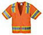 Portwest US373 Aurora Sleeved Hi-Vis Safety Vest Orange, X-Large