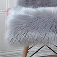 thumbnail image 3 of (gris, 50 X 50 Cm)tapis En Fausse Fourrure, Tapis Moelleux Poils Longs, Tapis De Sol En Fausse Peau De Mouton Pour Chambre Coucher, Salon, Chamb, 3 of 5