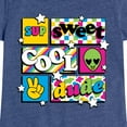 thumbnail image 3 of Instant Message - Throwback Pattern  - Toddler & Youth Girls Short Sleeve Graphic T-Shirt, 3 of 6