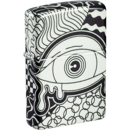 Zippo 46428 Vision Test Design Metal Windproof Pocket Lighter
