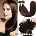 thumbnail image 4 of Benehair U Tip Hair Extensions U-tip Nail Keratin 100% Remy Human Hair Pre Bonded Fusion Glue Stick Tipped Brown Hair Extensions 0.5g/s 100pcs, 4 of 13