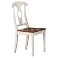 thumbnail image 4 of East West Furniture Napoleon 10" Wood Dining Chairs in Cream/Cherry (Set of 2), 4 of 4
