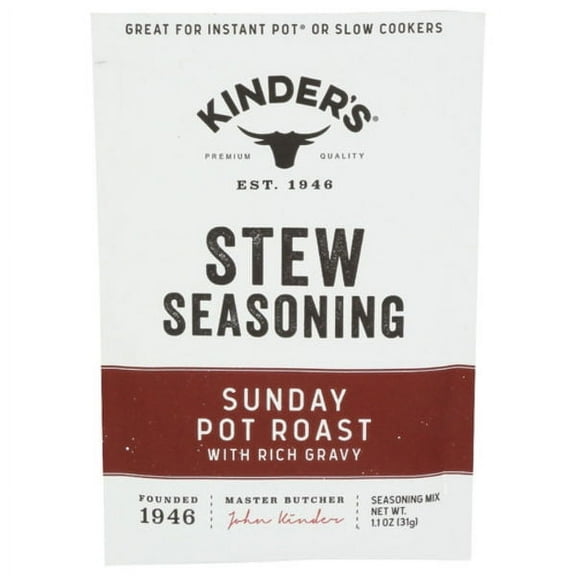 Kinder's Sunday Pot Roast With Rich Gravy Seasoning Packet 1.1 oz - Pack of 2