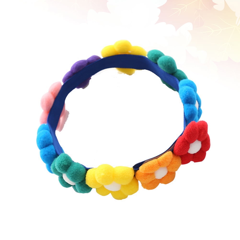 PAMINGONO Soft Breathable Cotton Pet Flower Neckchain with Easy Sticker for Pet Supply